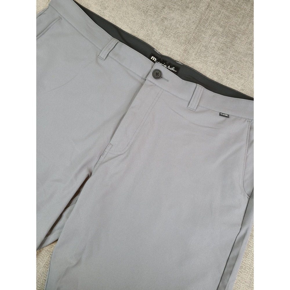 Travis Mathew Shorts Mens 40 Gray Starnes Golf Chino Stretch Performance Chino